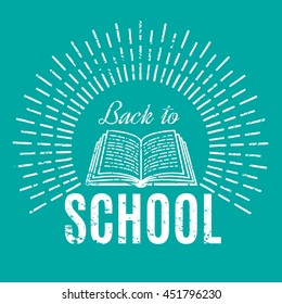 Back to school. Vintage illustration.