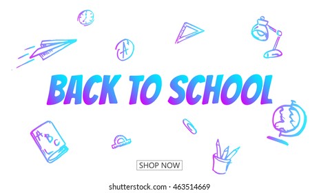 Back to school web banner