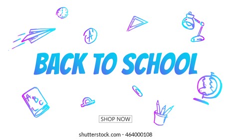 Back to school web banner