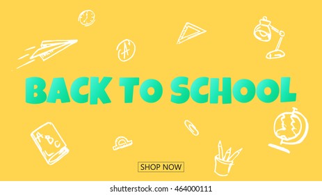 Back to school web banner