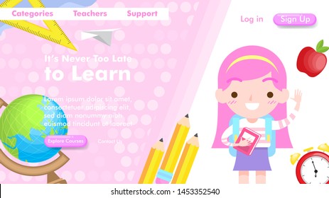 Back to School web design and Landing Page