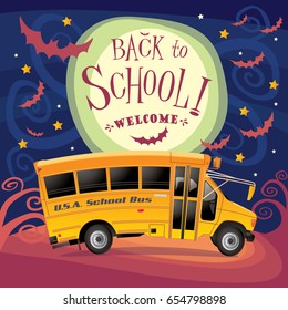 Back to school, welcome. The bus rides among vampires
