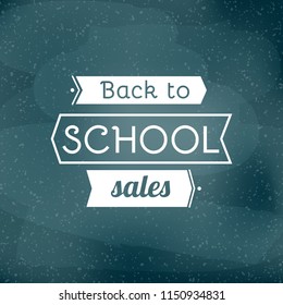 Back to school. Welcome back to school label. Stack of school books. Vector illustration, flat design