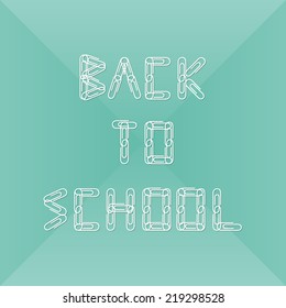 Back to school: white clips