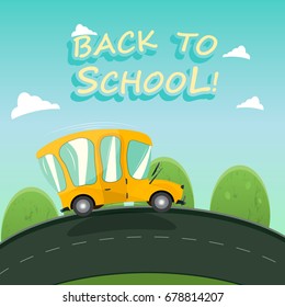 Back to School. Wide copy space for text