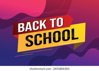 back to school word concept vector illustration with modern 3d style for store big sale landing page template ui web mobile app poster banner flyer background gift card coupon label wallpaper

