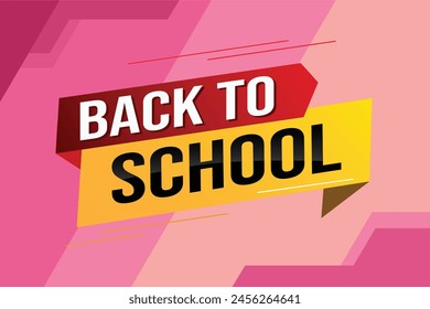 back to school word concept vector illustration with modern 3d style for store big sale landing page template ui web mobile app poster banner flyer background gift card coupon label wallpaper

