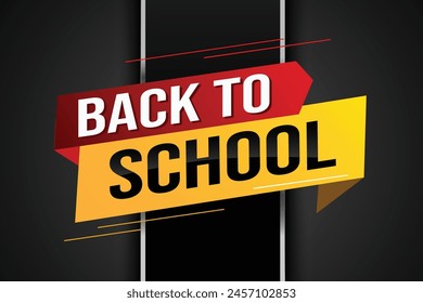 back to school word concept vector illustration with modern 3d style for store big sale landing page template ui web mobile app poster banner flyer background gift card coupon label wallpaper

