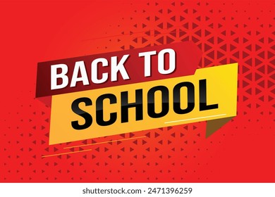 back to school word concept vector illustration with modern 3d style for store big sale landing page template ui web mobile app poster banner flyer background gift card coupon label wallpaper

