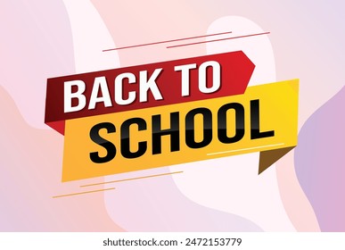 back to school word concept vector illustration with modern 3d style for store big sale landing page template ui web mobile app poster banner flyer background gift card coupon label wallpaper

