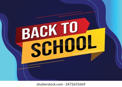 back to school word concept vector illustration with modern 3d style for store big sale landing page template ui web mobile app poster banner flyer background gift card coupon label wallpaper

