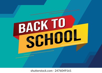 back to school word concept vector illustration with modern 3d style for store big sale landing page template ui web mobile app poster banner flyer background gift card coupon label wallpaper

