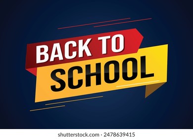 back to school word concept vector illustration with modern 3d style for store big sale landing page template ui web mobile app poster banner flyer background gift card coupon label wallpaper

