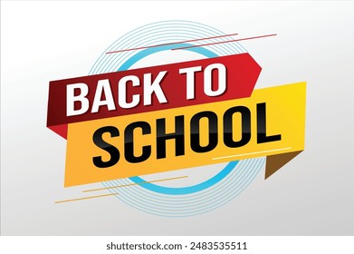 back to school word concept vector illustration with modern 3d style for store big sale landing page template ui web mobile app poster banner flyer background gift card coupon label wallpaper

