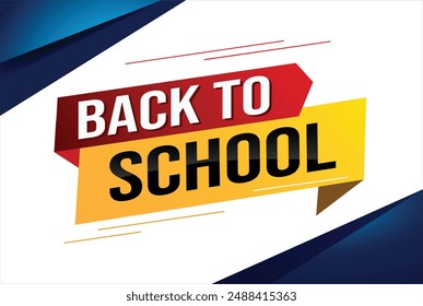 Zurück zur Schule Word Concept Vektorillustration mit modernem 3D-Stil für Store Big Sale Zielseite Vorlage UI Web Mobile App Poster Banner Flyer Hintergrund Geschenkkarte Coupon Label Bildschirmhintergrund

