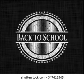 Back to School written on a blackboard