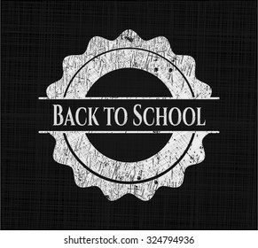 Back to School written on a chalkboard