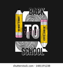 back to school young spirit graphic typography design t shirt