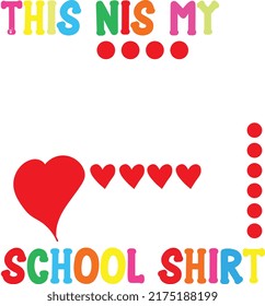 Back to schools typography t shirt design