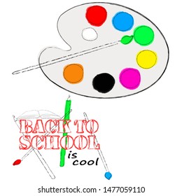Back to School.Time to school.Education scene with pencils.Learning.
