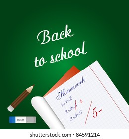 Back to school.Vector illustration for your design