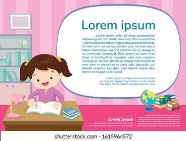 Back to shcool Education and learning,children thinking idea.Education concept with learning background template.for web banner, backdrop, ad,promotion poster.