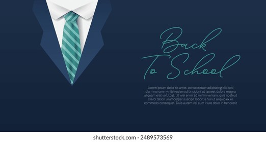 Back to shool illustration template design