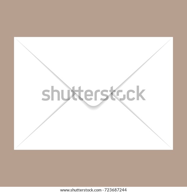 Download Back Side C5 Envelope Mockup Realistic Stock Vector Royalty Free 723687244