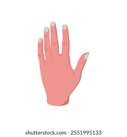 Back Side of Hand Hand Gesture Icon, Vector illustration