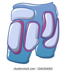 Back ski protect icon. Cartoon of back ski protect vector icon for web design isolated on white background