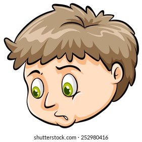 Vector Illustration Cartoon Crazy Man Face Stock Vector (Royalty Free ...