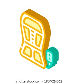 vector de icono isométrico del estimulante de espalda. ... ilustración de símbolo aislado