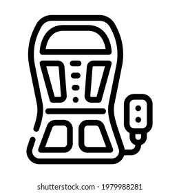 back stimulant line icon vector. back stimulant sign. isolated contour symbol black illustration