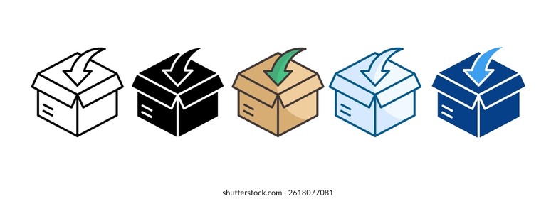 Back In Stock Icon Set Multiple Style Collection
