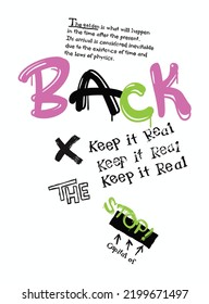 back stop slogan design print