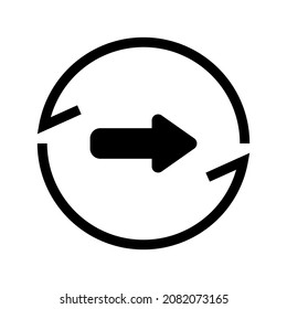 Back To Sync icon isolated on white background