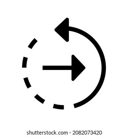Back To Sync icon isolated on white background