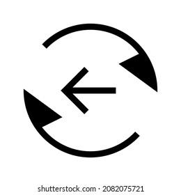 Back To Sync icon isolated on white background