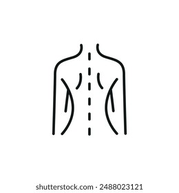 Back treatment icon. Simple back treatment icon for social media, app, and web design. Vector illustration.