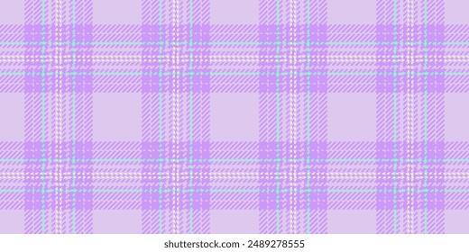 Back vector background textile, dimensional fabric check tartan. Abstract texture pattern plaid seamless in light and violet colors palette.