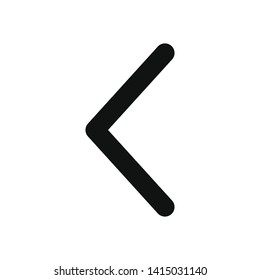 Back vector icon in modern design style for web site and mobile app