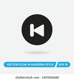 Back vector icon, simple sign for web site and mobile app.