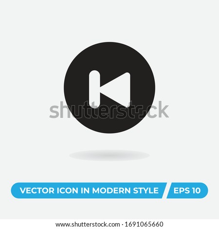 Back vector icon, simple sign for web site and mobile app.