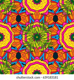 Back. Vector oriental ornament frame with decorative colored foil. Design for fashion banner, label, bridal shower or wedding invitation.