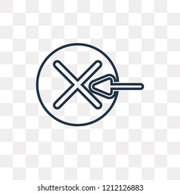 Back vector outline icon isolated on transparent background, high quality linear Back transparency concept can be used web and mobile