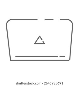 Back View of Laptop Icon Design