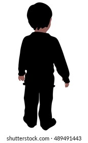 Back view of little boy 