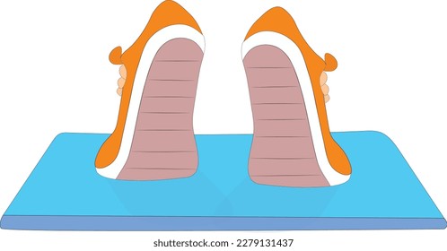 Back view of men fashion shoes, classic shoe design, walking steps from back. Vector of pair of modern footwear. Stylish male shoes, loafers, sneakers, boat shoes, sports shoes