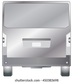 Back view of Passenger van car
