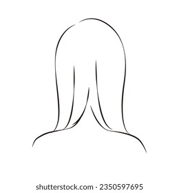 Back view of a woman from the neck up.